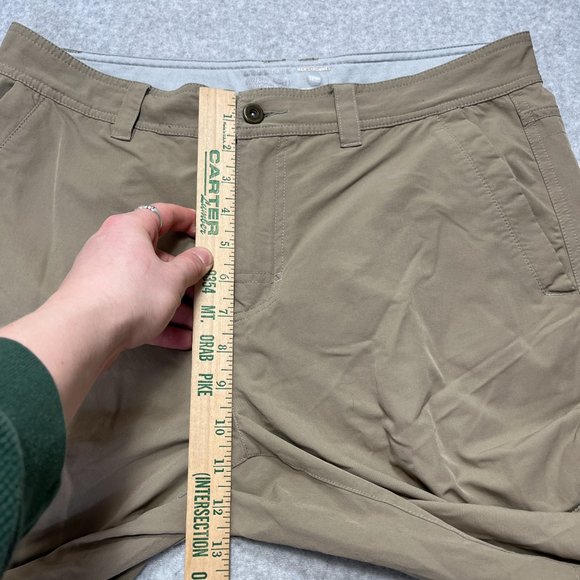 Mountain Hardwear Pants Mens 32x29 Brown Cargo Nylon Outdoor Hiking Straight - Picture 6 of 11